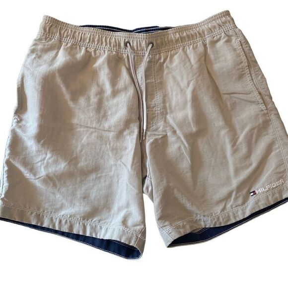 Tommy Hilfiger Swim Shorts size medium tan spot on shorts - Picture 1 of 5